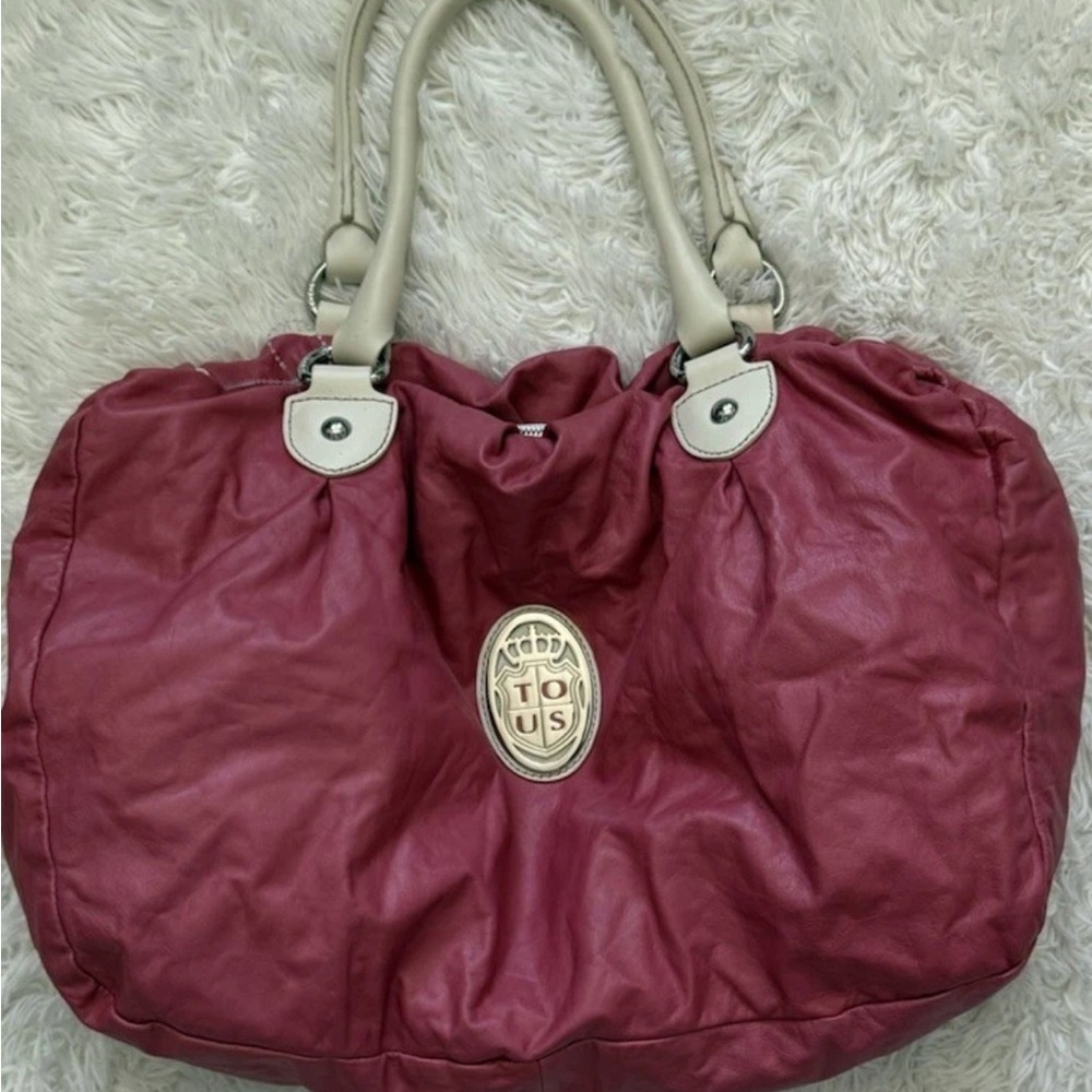 Tous Women's Burgundy Tote Bag